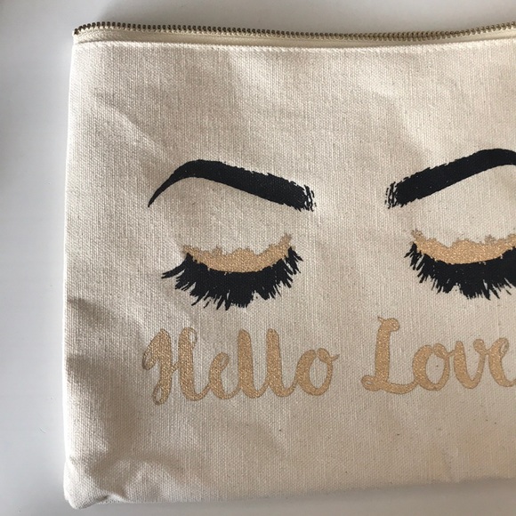 Hello Lovely Canvas Travel Pouch - Picture 2 of 4